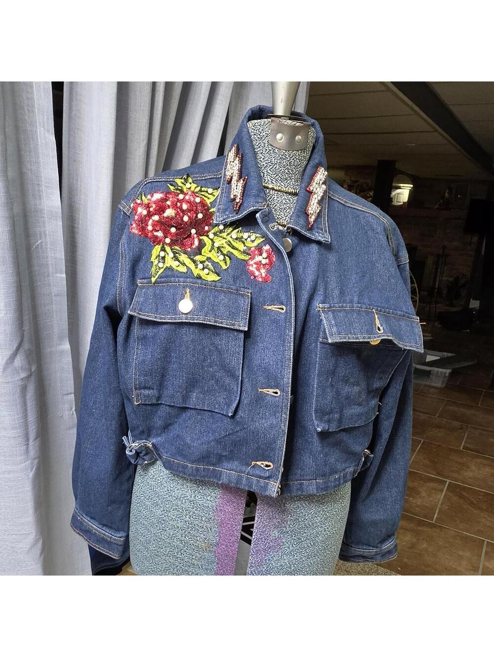 Women's Navy and Blue Jacket